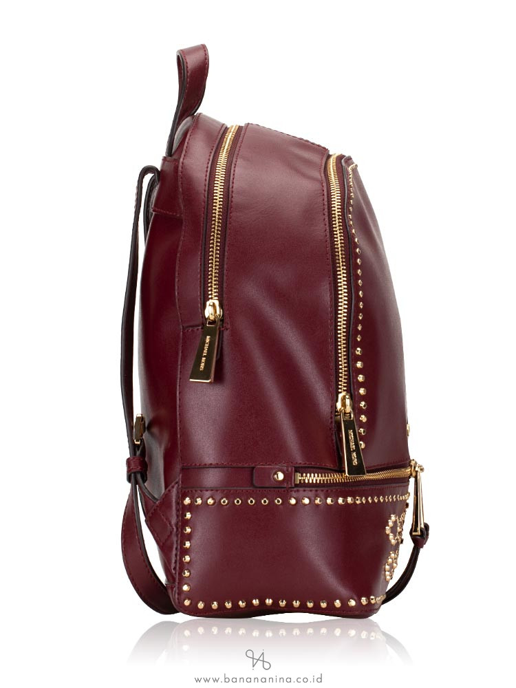 Michael Kors Rhea Zip Studded Leather 