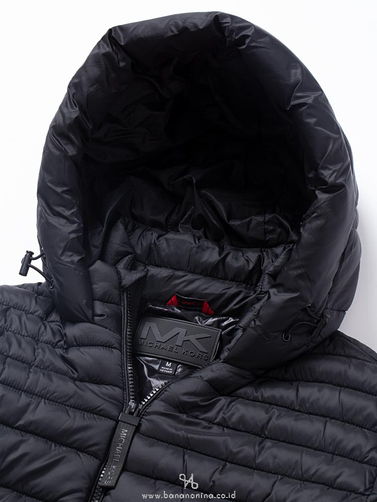 Michael Kors Packable Quilted Puffer Jacket Black Sz M
