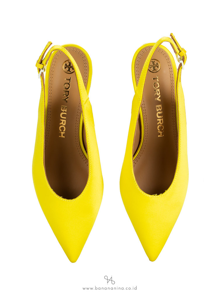 tory burch yellow pumps