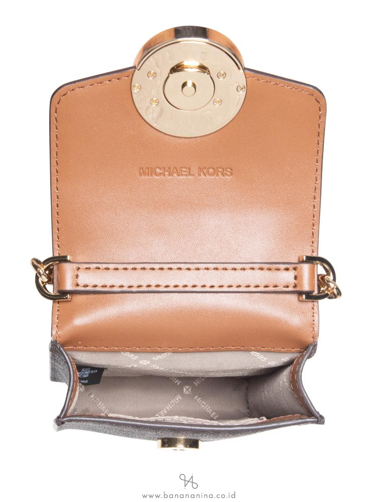 Logo Smartphone Crossbody Bag Brown