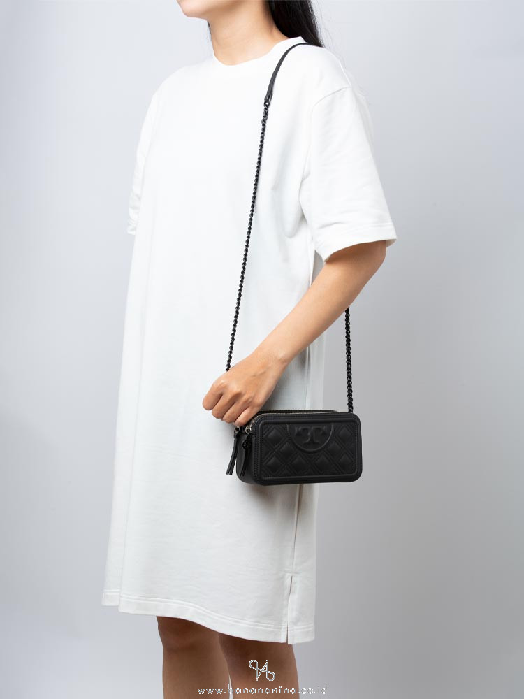 tory burch fleming double zip mini bag