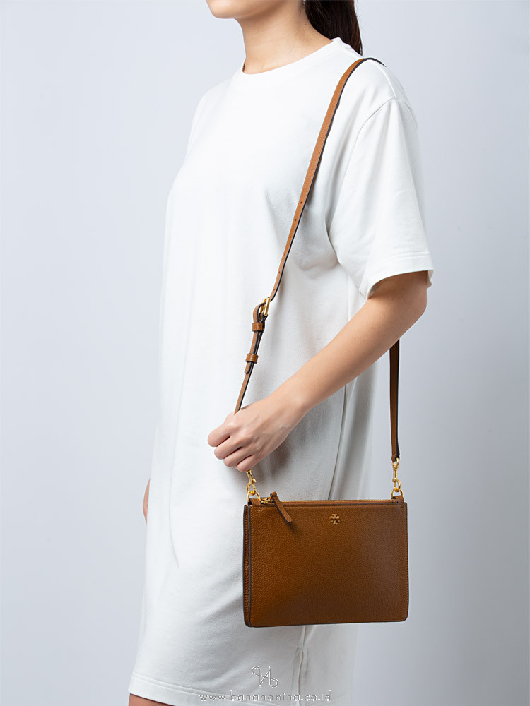 Tory Burch Beige Canvas and Leather Blake Shopper Tote Tory Burch