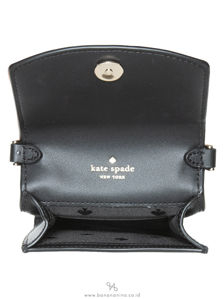 Kate Spade New York Black Staci Saffiano Leather North-South
