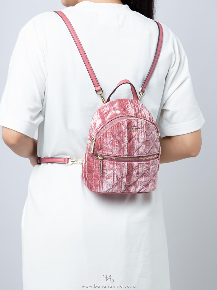 Top 60+ imagen kate spade backpack velvet Thptnganamst.edu.vn