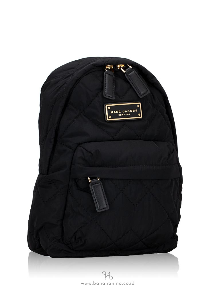 Marc Jacobs Quilted Nylon Small Backpack Black