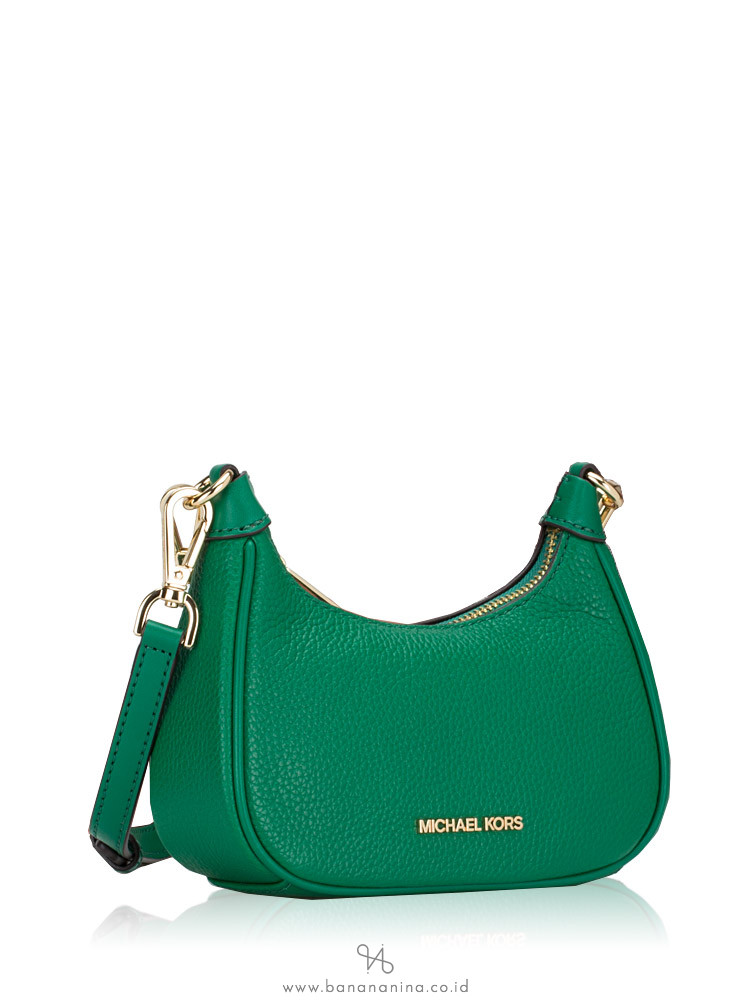 Michael Kors Cora Small Zip Pouchette Crossbody Bag Purse Handbag (BLACK):  Handbags
