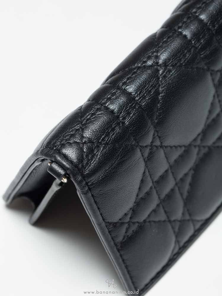 dior black wallet