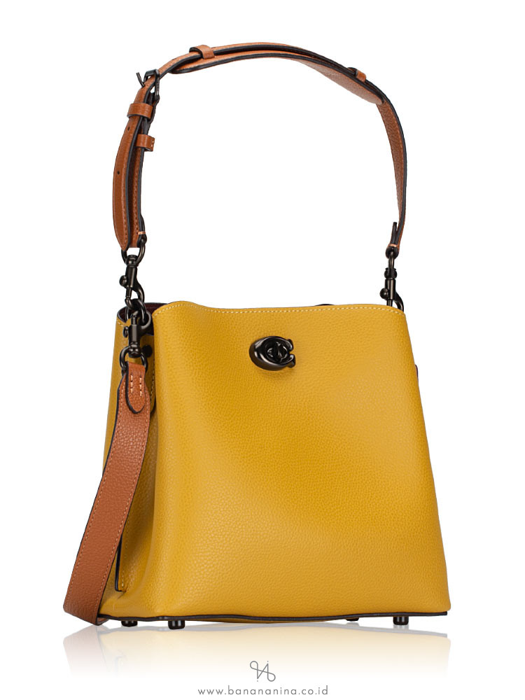 Coach C3766 Colorblock Willow Bucket Bag Flax Multi