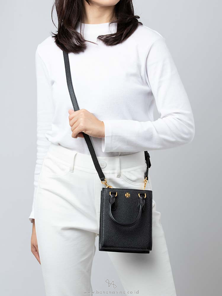 Tory Burch Blake Small Tote Black Devon Sand