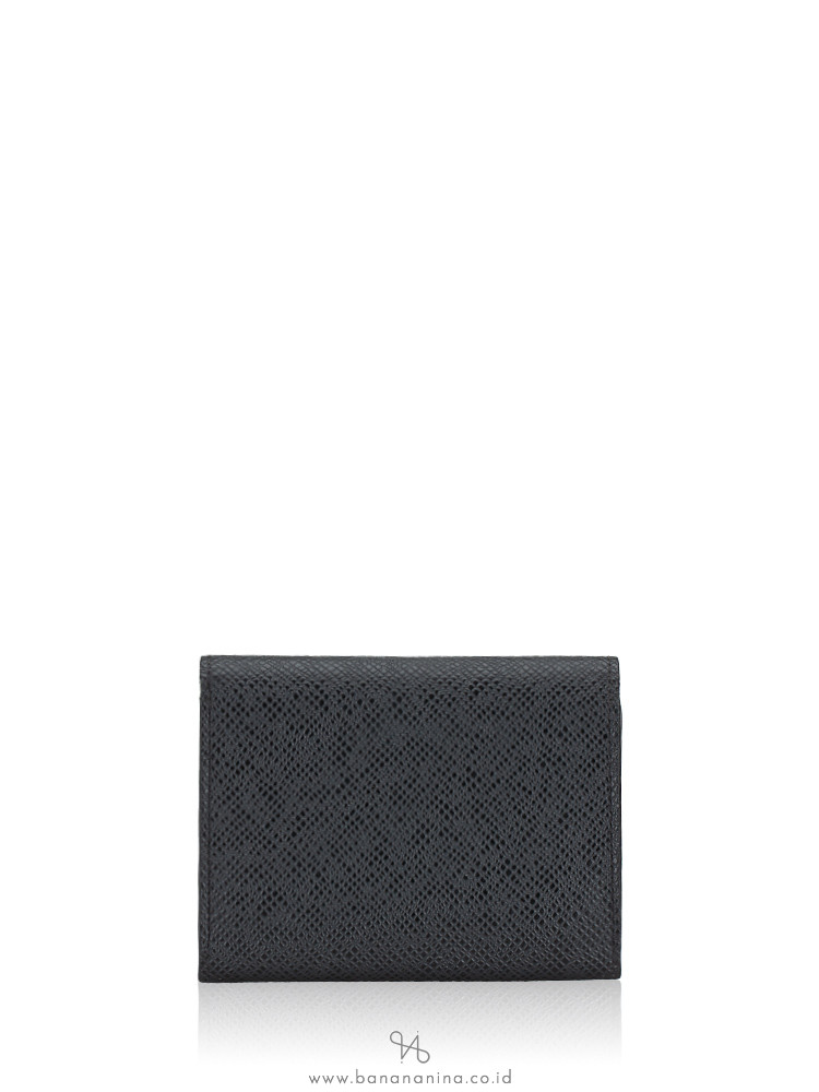 Louis Vuitton TAIGA Plain Leather Folding Wallet Logo Folding Wallets