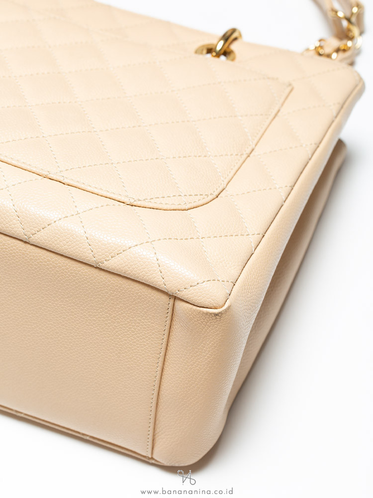 Chanel GST (grand shopping tote) White Leather ref.716465 - Joli Closet
