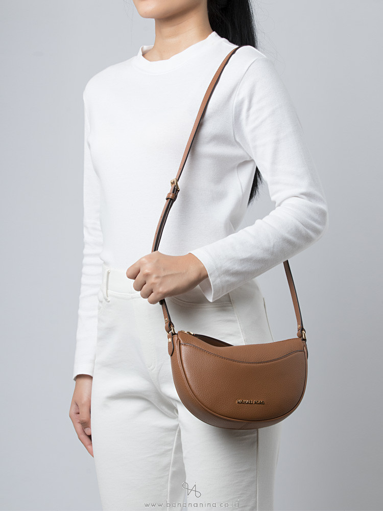 Michael kors medium half moon crossbody sale