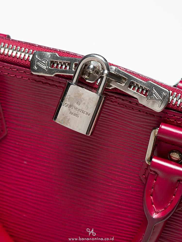 Louis Vuitton, Bags, Like New Louis Vuitton Alma Pm In Red Epi Leather  With Silver Hardware
