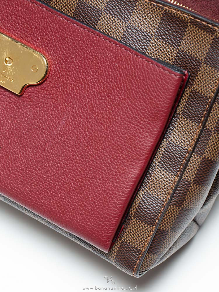 Sold Louis Vuitton Multiple Wallet Graphite Bordea Red 2019