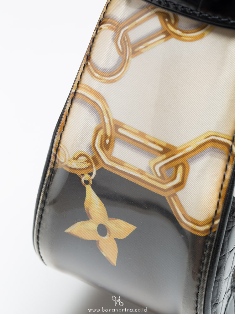Louis Vuitton Linda Charms Scarf Bag Monogram Silk with Alligator