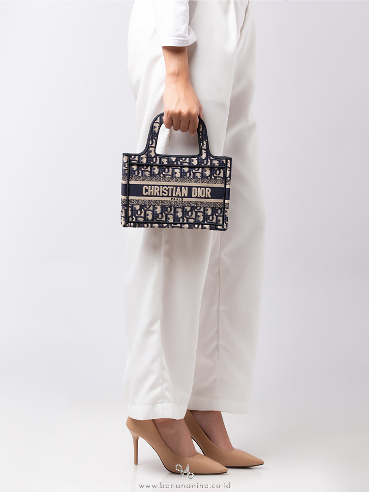 Dior 2021 Pre-owned Small Oblique Book Tote Bag