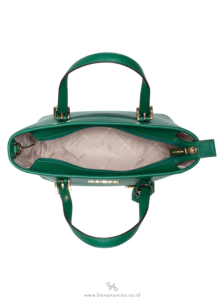 Michael Kors Women Satchel Small Crossbody Leather Bag Handbag Purse Jewel  Green