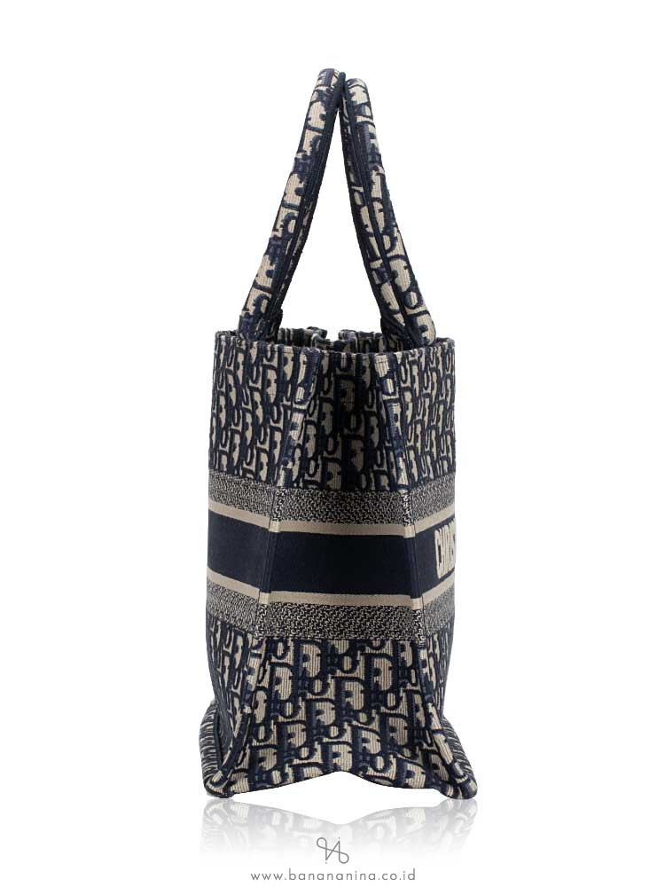 Christian Dior Oblique Jacquard Catherine Blue Tote Bag