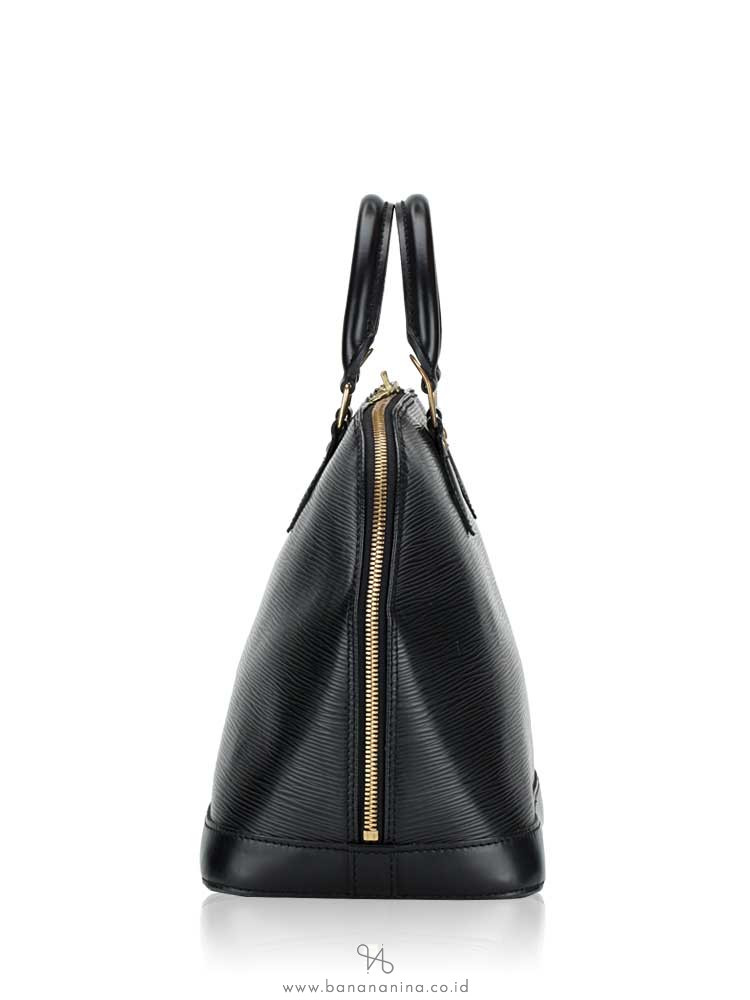Louis Vuitton Alma Epi Mini Noir in Leather with Gold-tone - CN