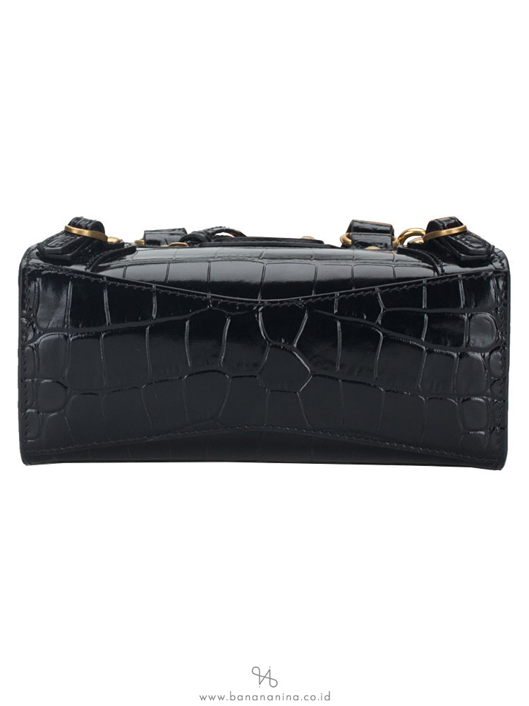 COACH Studio Croc-Embossed Leather Shoulder Bag - Macy's