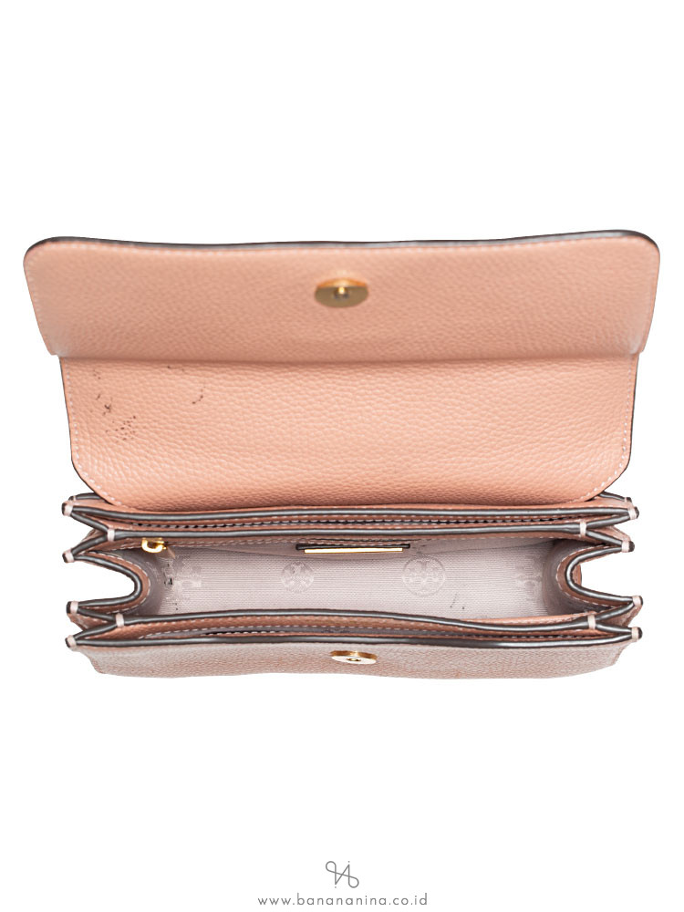 Tory Burch Britten Small Saddle Bag (Pink moon), Pink Moon : Buy Online at  Best Price in KSA - Souq is now : Fashion