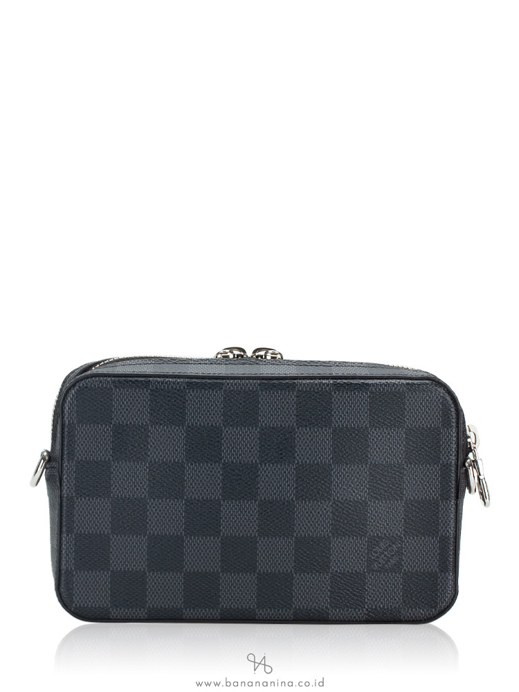 Louis Vuitton Damier Graphite Alpha Wearable Wallet - Black Other