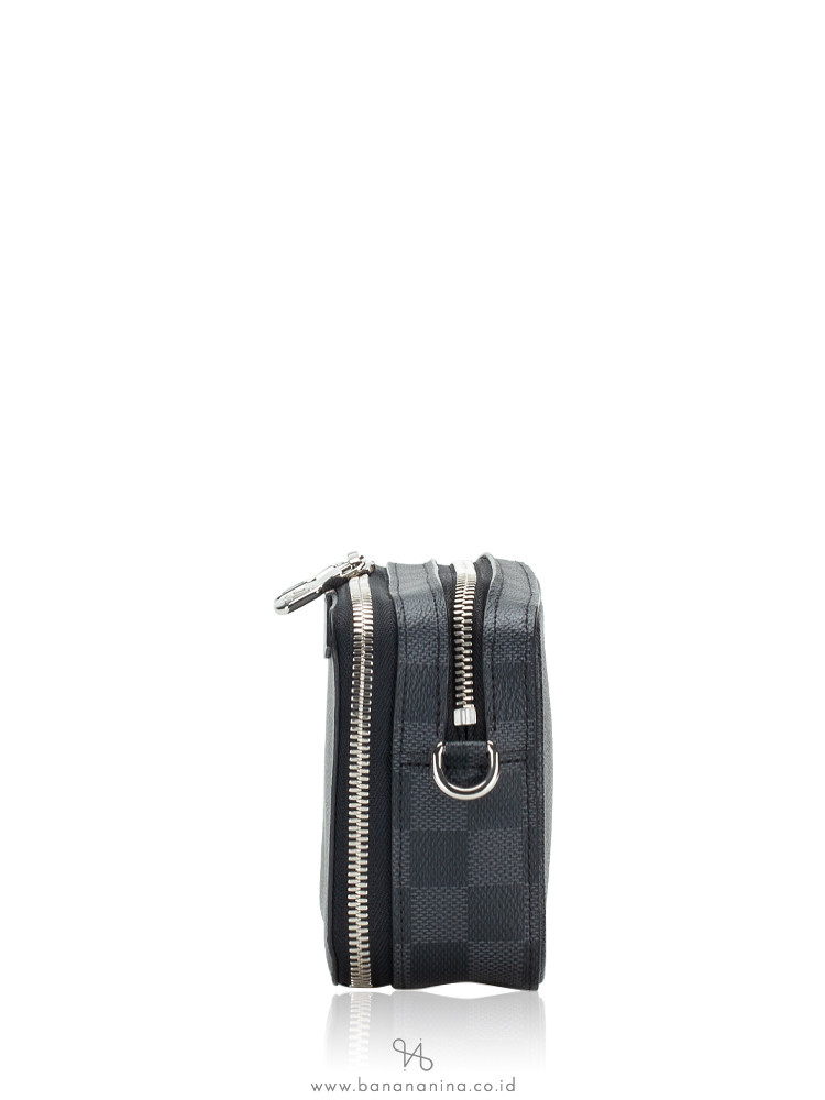 Louis Vuitton Damier Graphite Canvas Alpha Wearable Wallet Black
