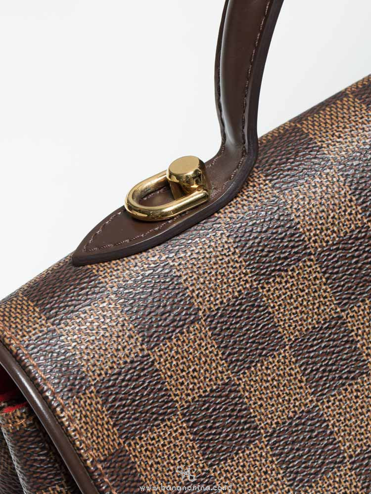 Louis Vuitton Damier Ebene Canvas Malesherbes Top Handle Bag Louis Vuitton