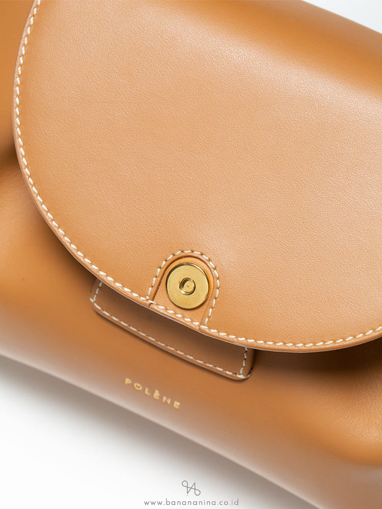 Polene Numero Un Nano Smooth Camel in Smooth Full-Grained Calfskin Leather  with Gold-tone - US