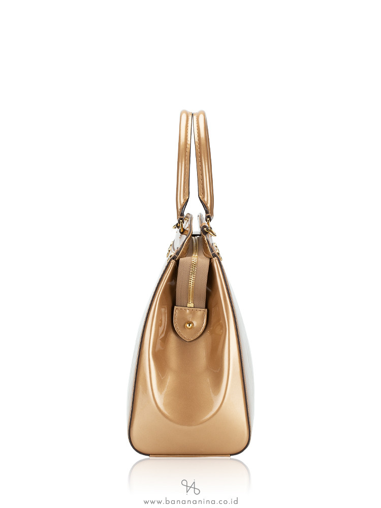 M50658 Louis Vuitton 2015 Monogram Vernis Brea MM Handbag- MORDORE