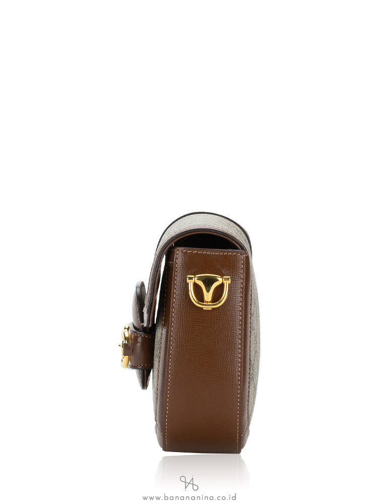 Gucci GG Supreme Monogram Web Mini Horsebit 1955 Shoulder Bag