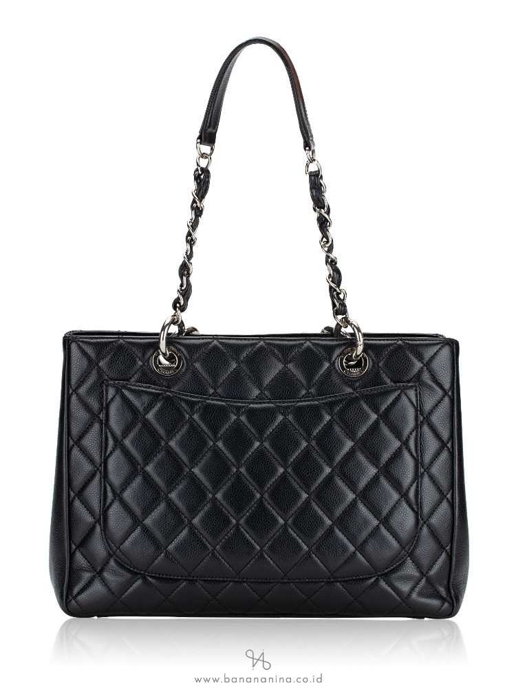 Chanel Caviar Quilted Grand Shopping Tote GST Black