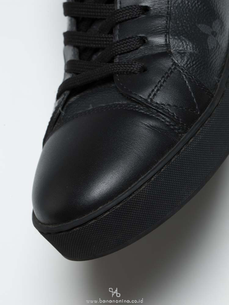 Louis Vuitton Monogram Eclipse Match Up Sneakers Black Sz 7