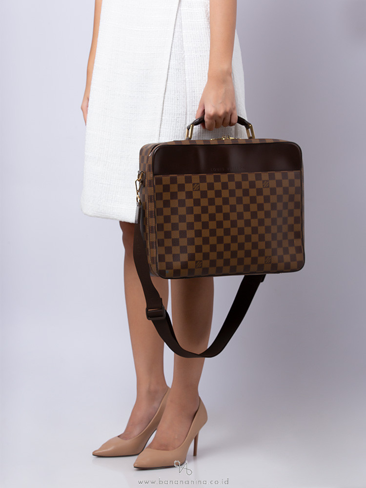 Louis Vuitton Damier Porte Ordinateur Sabana Briefcase - With Leather Top  Handle