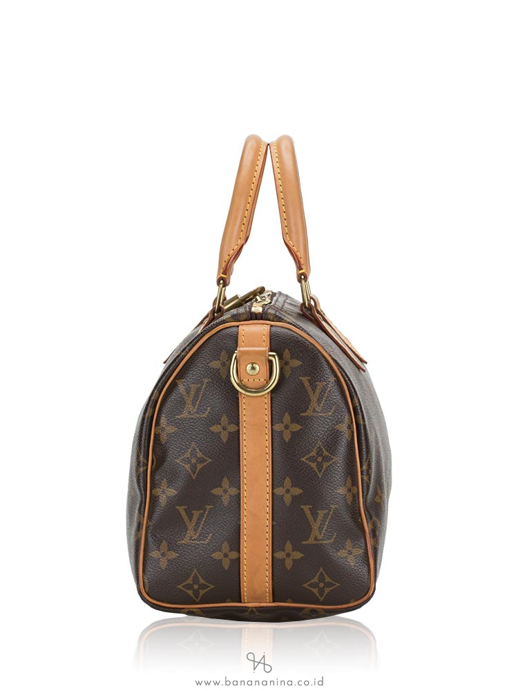 Louis Vuitton Speedy Bandouliere 20 Monogram Black in Coated Canvas with  Gold-tone - US