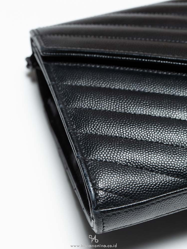 Jual YSL Saint laurent WOC wallet on chain 22cm dark natural tan