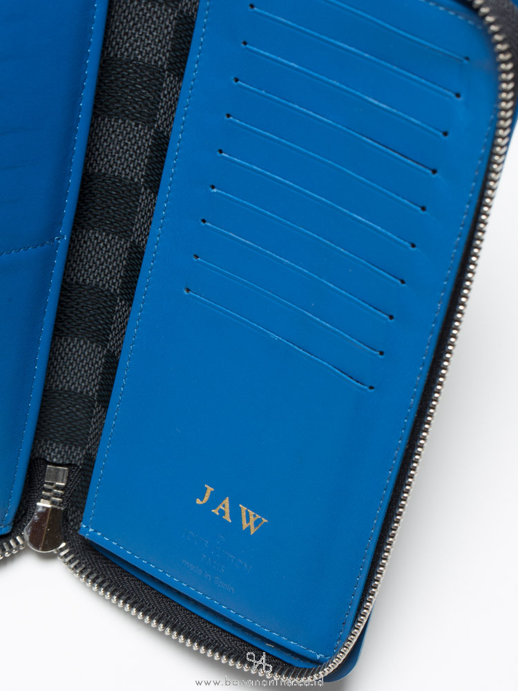 Louis Vuitton Damier Graphite Blue Vasco Zippy (Unisex) Wallet