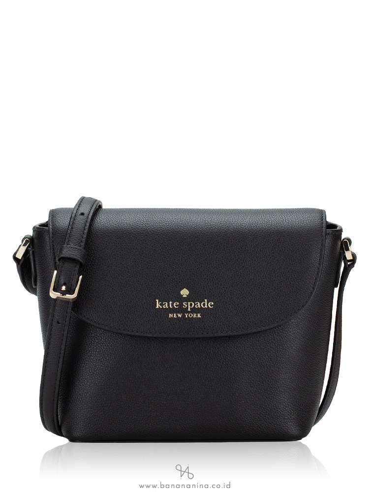 Kate Spade Emmie Leather Flap Crossbody Black