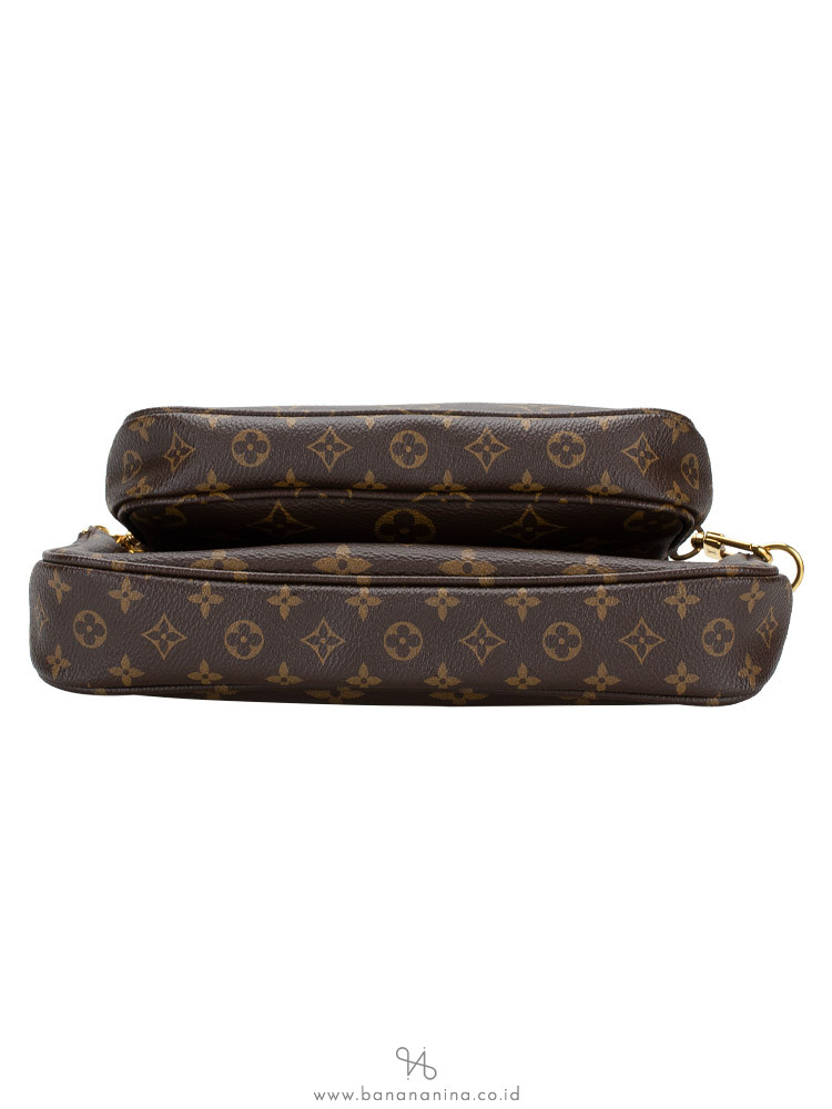 Louis Vuitton Toiletry Pouch On Chain Black in Lotus Cotton with Gold-tone  - US