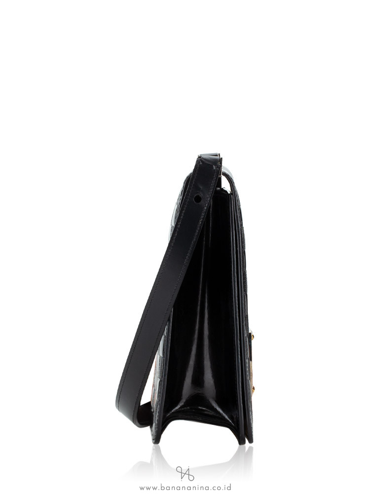 Cabaret patent leather handbag Louis Vuitton Black in Patent