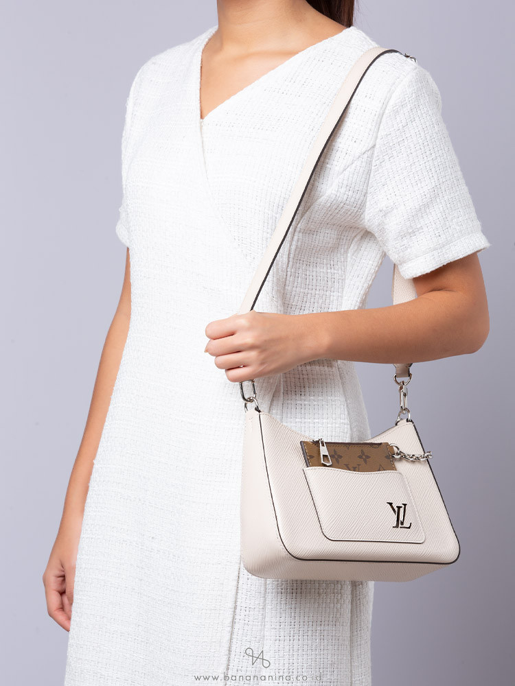 Louis+Vuitton+Marelle+Shoulder+Bag+Pink+Leather+Epi for sale
