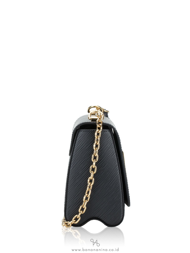 LOUIS VUITTON Epi Twist MINI Chain Shoulder Bag Leather Noir