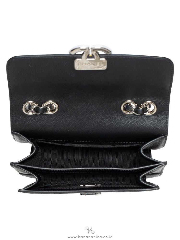 Chanel Caviar Mini CC Box Flap Bag Black