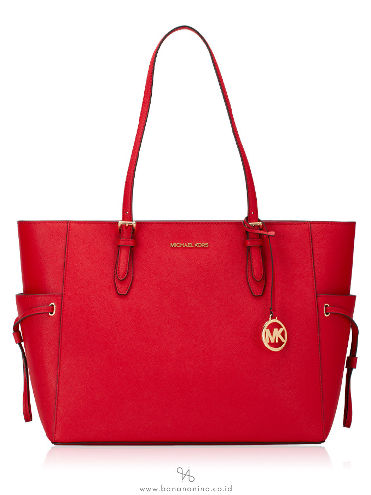 Michael Kors Gilly Large Drawstring Travel Tote Bright Red