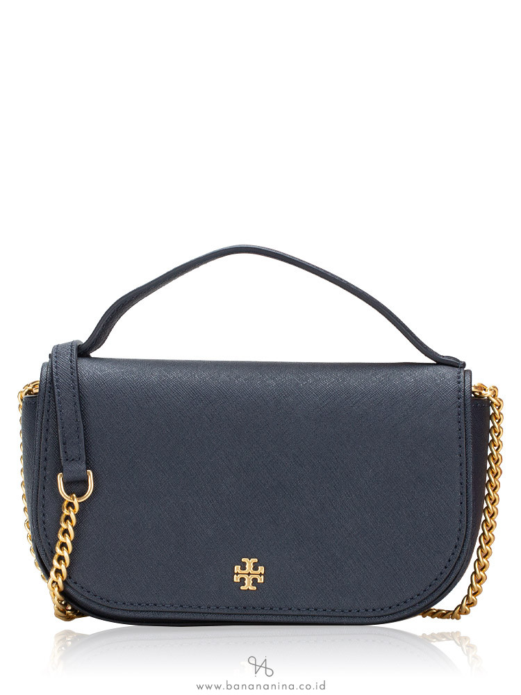 Tory burch navy blue crossbody top