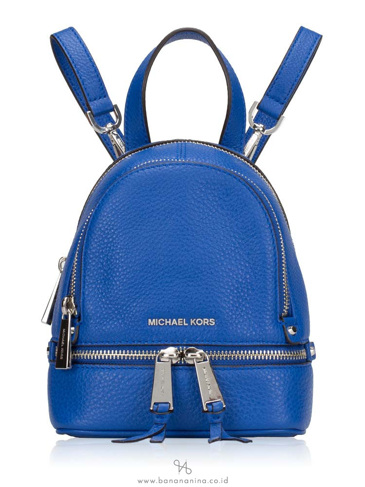 michael kors mini backpack blue