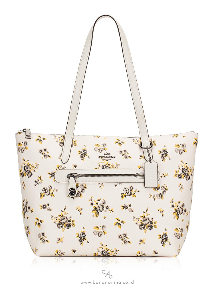 COACH 87458 Prairie Print Taylor Tote Chalk