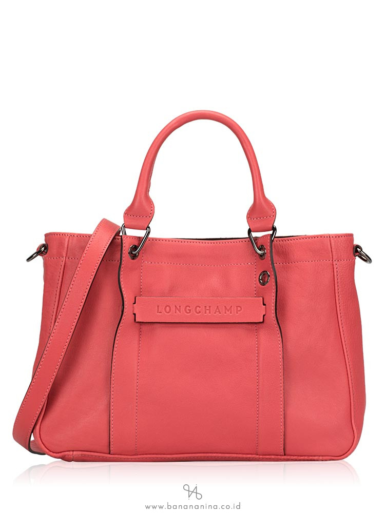 Longchamp 3d Small Leather Satchel Peach