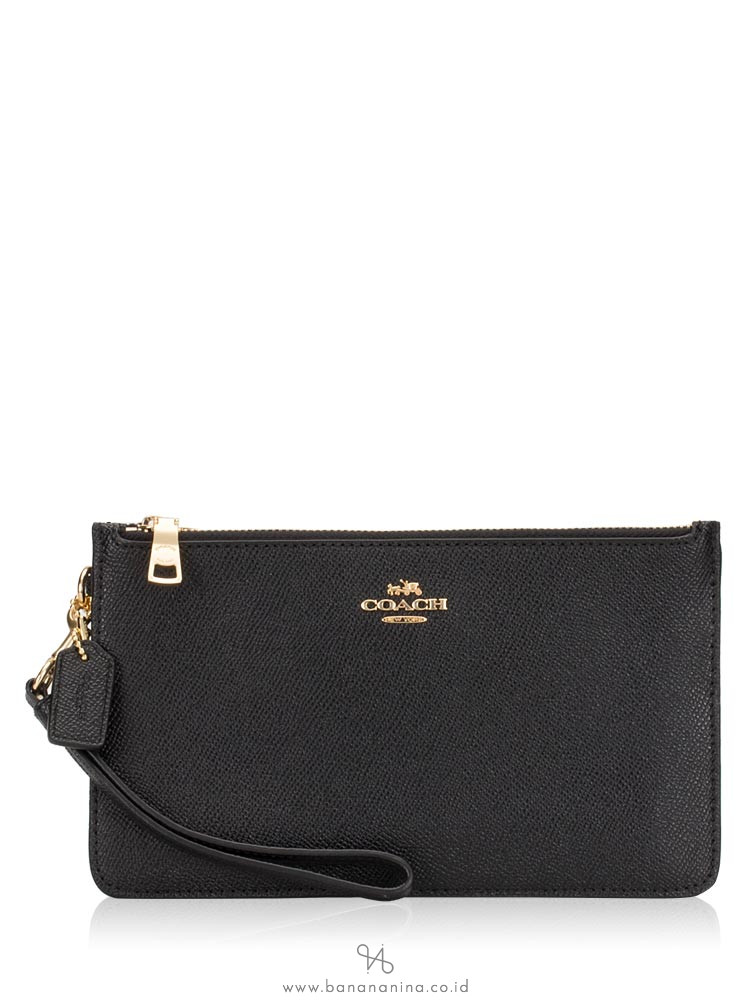 COACH 12081 Crossgrain Crosby Clutch Black