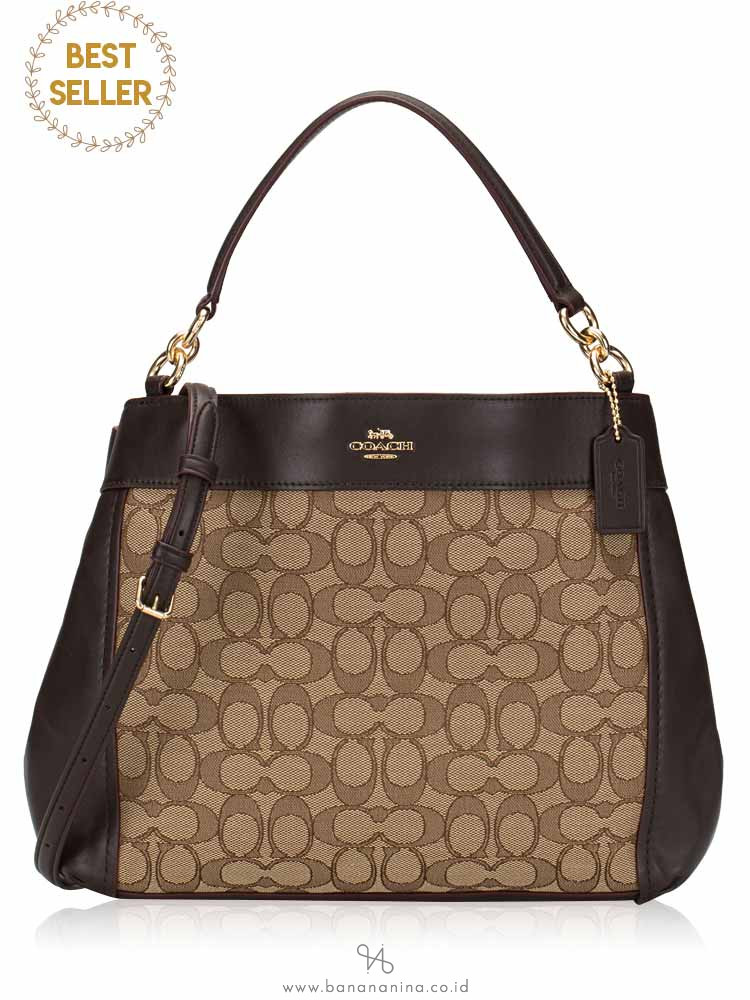 coach lexy signature shoulder bag